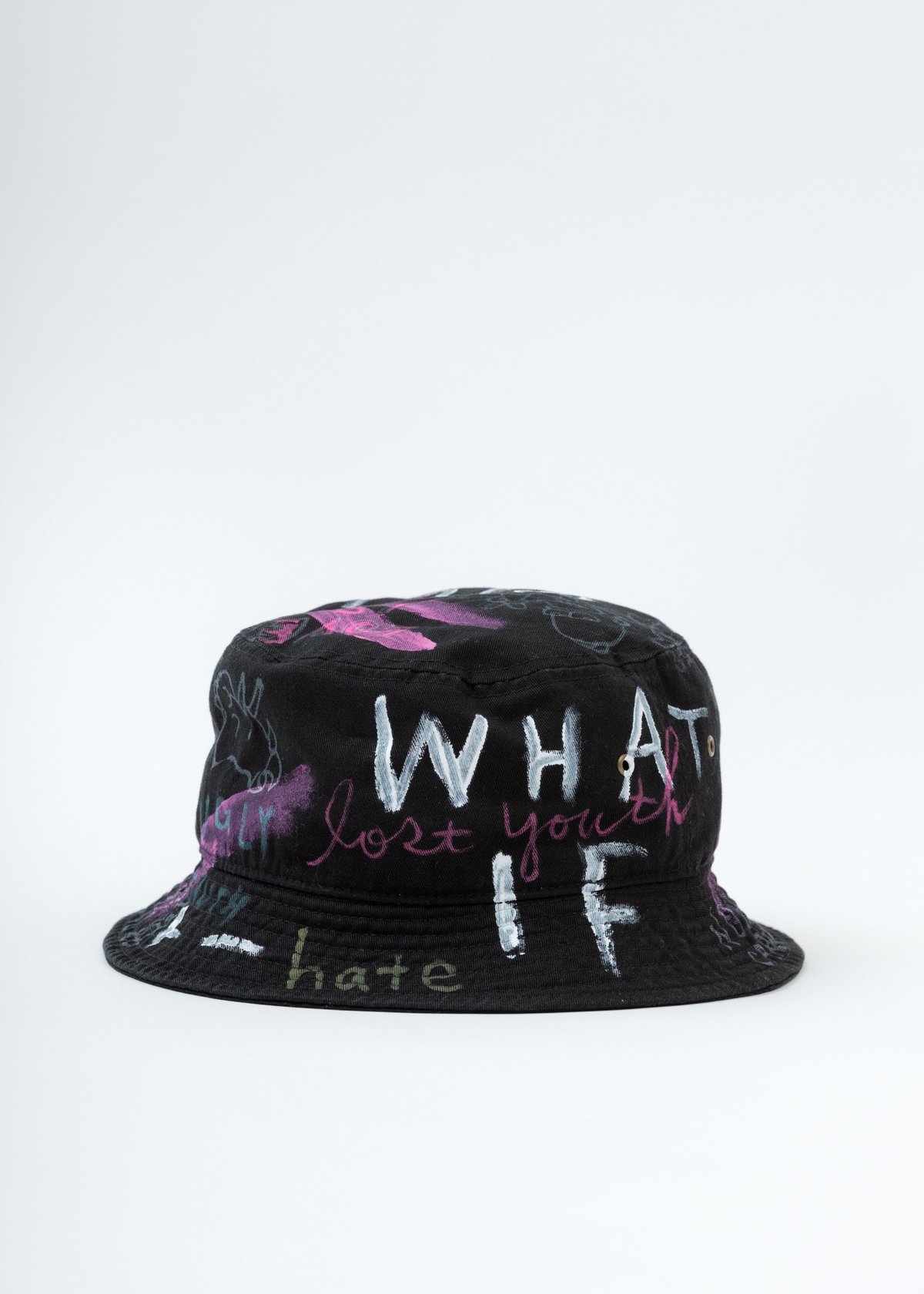 Black Paint Bucket Hat Garmentory