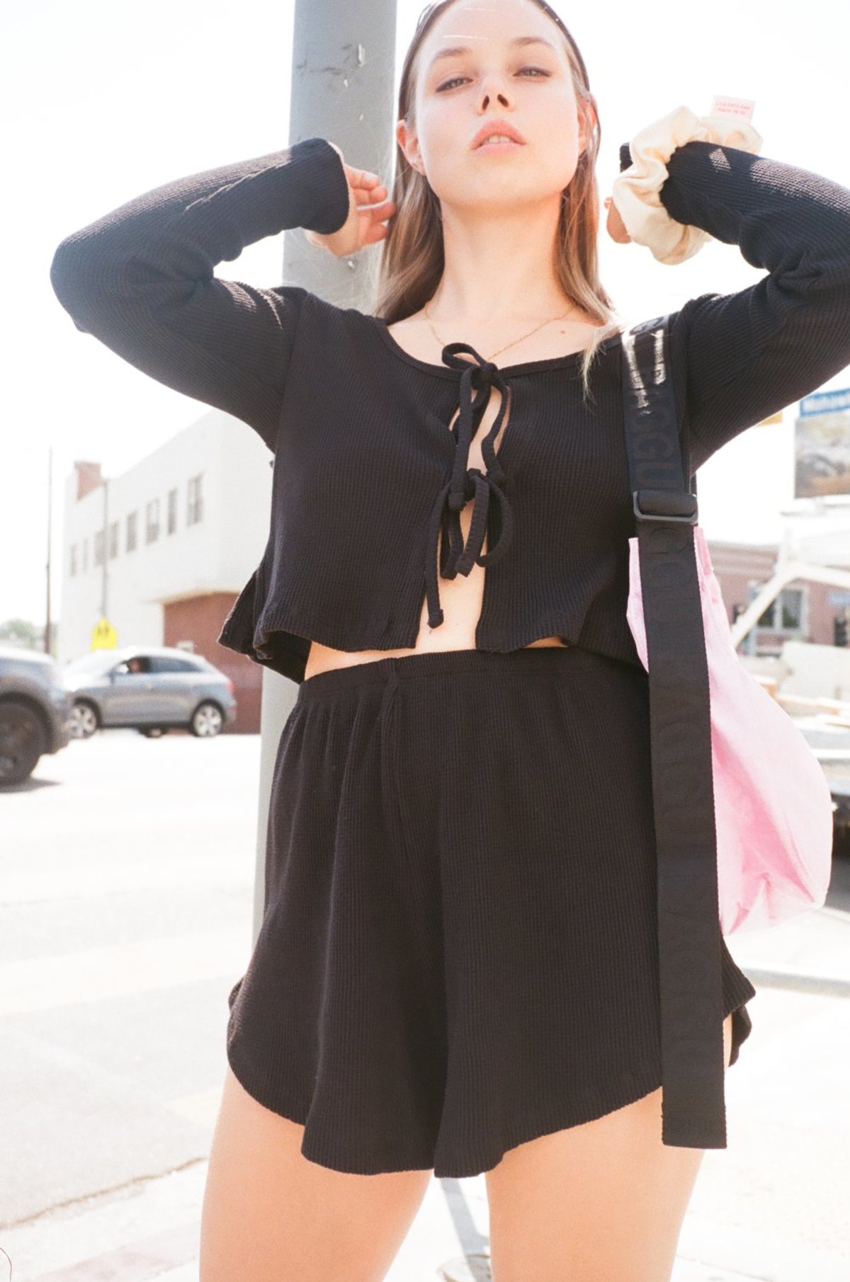 Lisa Says Gah Mia Long Sleeve Top - Obsidian - Image 1 of 2