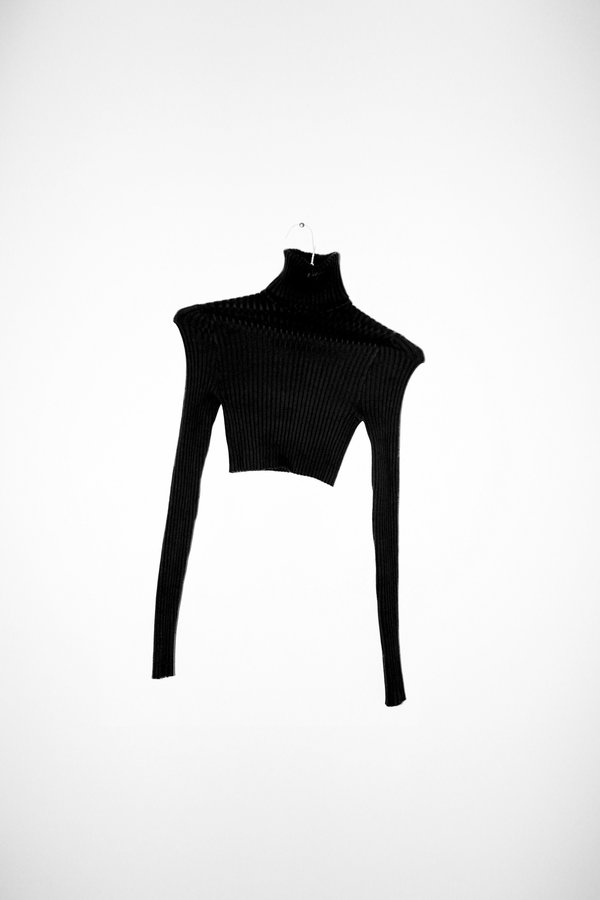 giu giu NONNA Crop Top - Onyx giu giu NONNA Crop Top - Onyx