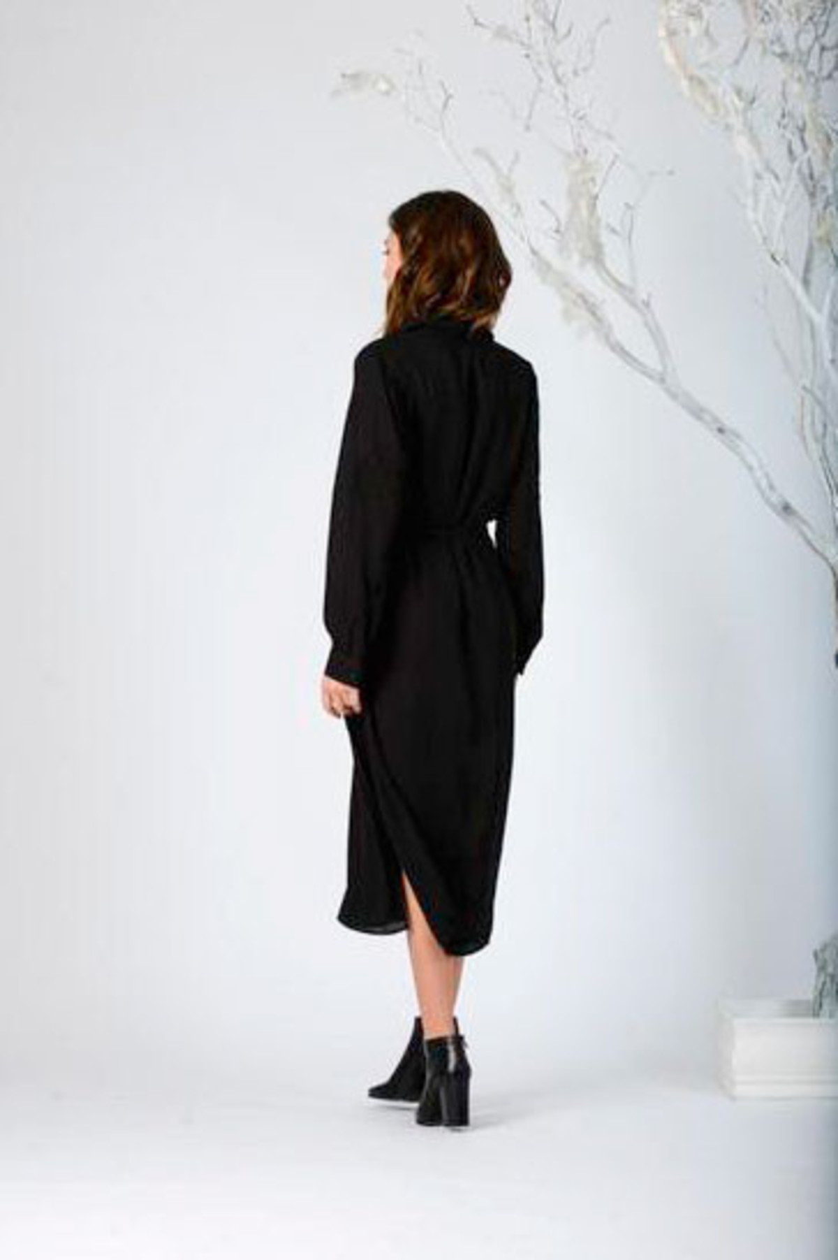 LUCCA Button-Up Black Shirtdress - Image 2 of 2