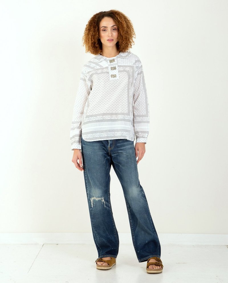 WMV VISVIM Kerchief Tunic - White | Garmentory WMV VISVIM Kerchief Tunic - White | Garmentory