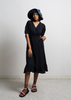 ENSEMBLE THE LABEL AMANITA WRAP DRESS - BLACK - Thumbnail 1