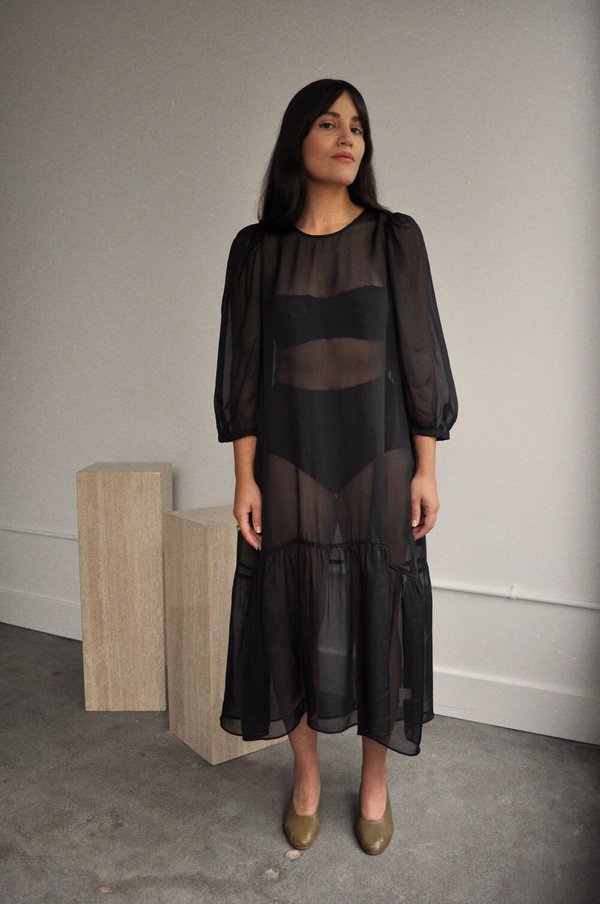 Ali Golden Peasant Dress | Garmentory
