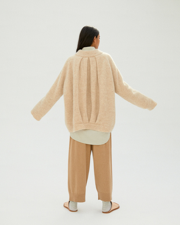 Monica Cordera Chunky Soft Alpaca Sweater - Beige Monica Cordera Chunky Soft Alpaca Sweater - Beige