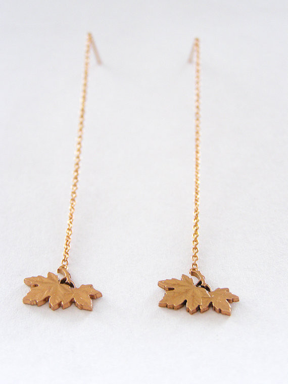 Micah Adams Penny Leaf Dangle Earings Micah Adams Penny Leaf Dangle Earings
