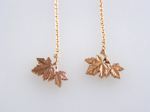 Micah Adams Penny Leaf Dangle Earings Micah Adams Penny Leaf Dangle Earings