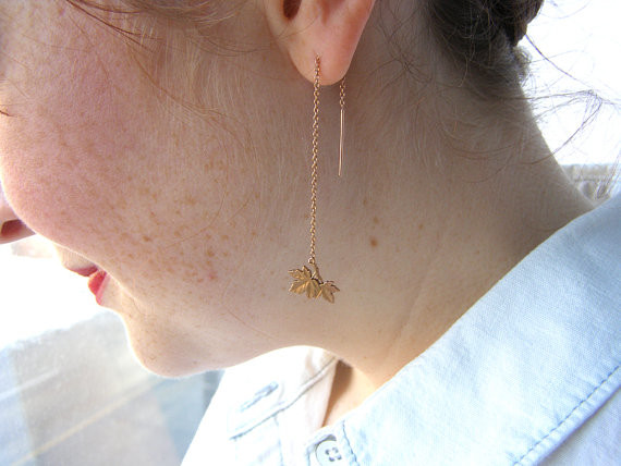 Micah Adams Penny Leaf Dangle Earings Micah Adams Penny Leaf Dangle Earings