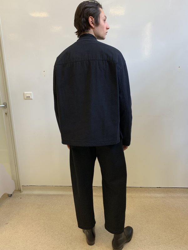 Lemaire Light Indigo Wadded Blouson - Anthracite | Garmentory Lemaire Light Indigo Wadded Blouson - Anthracite | Garmentory