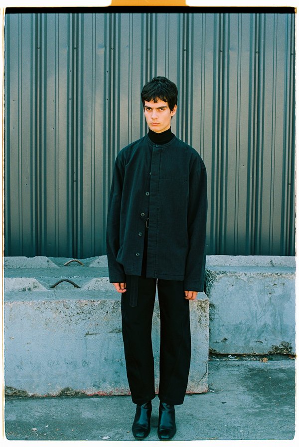 Lemaire Heavy Denim Twisted Pants - Black | Garmentory