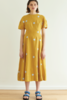100% linen The Indiana Dress - Gold Daisy - Thumbnail 1