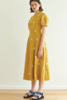 100% linen The Indiana Dress - Gold Daisy - Thumbnail 2