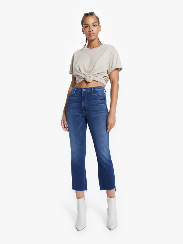 Mother Denim Insider Crop Step Fray Jeans - Sweet and Sassy Mother Denim Insider Crop Step Fray Jeans - Sweet and Sassy