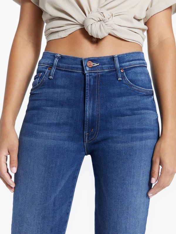 Mother Denim Insider Crop Step Fray Jeans - Sweet and Sassy Mother Denim Insider Crop Step Fray Jeans - Sweet and Sassy