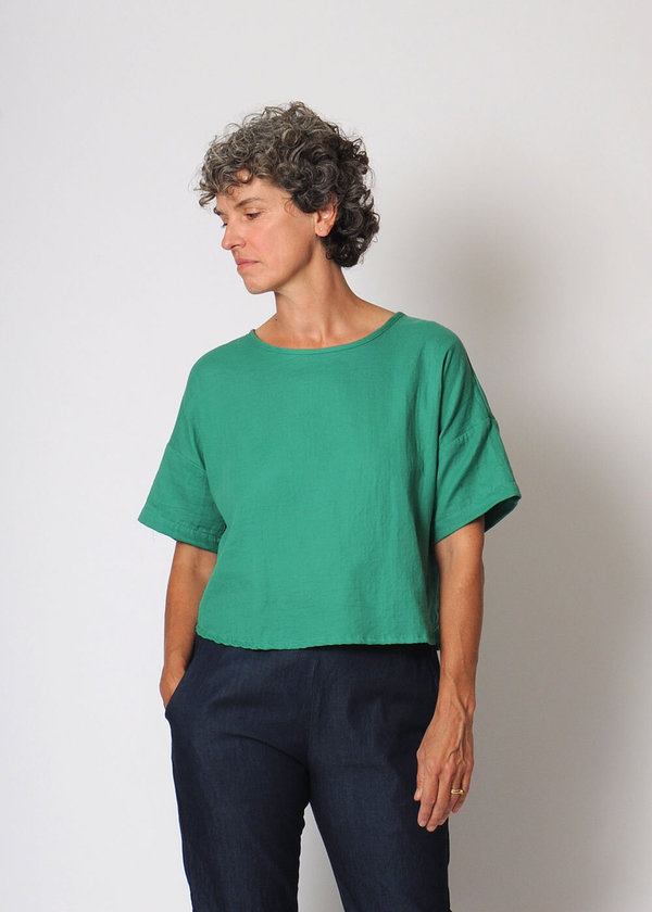 Conifer Crop Pullover Top - Green Conifer Crop Pullover Top - Green