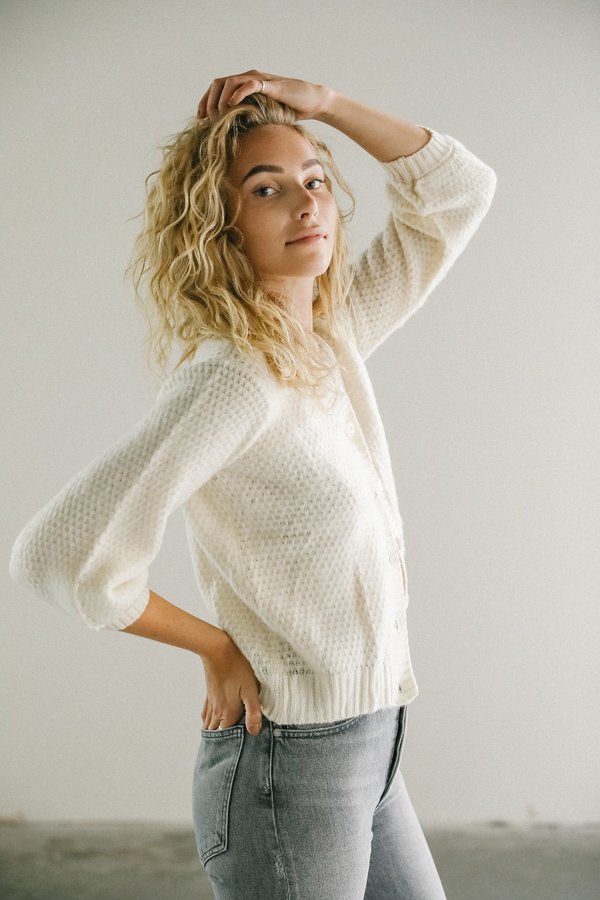 Rue Stiic Joan Cardigan - White | Garmentory
