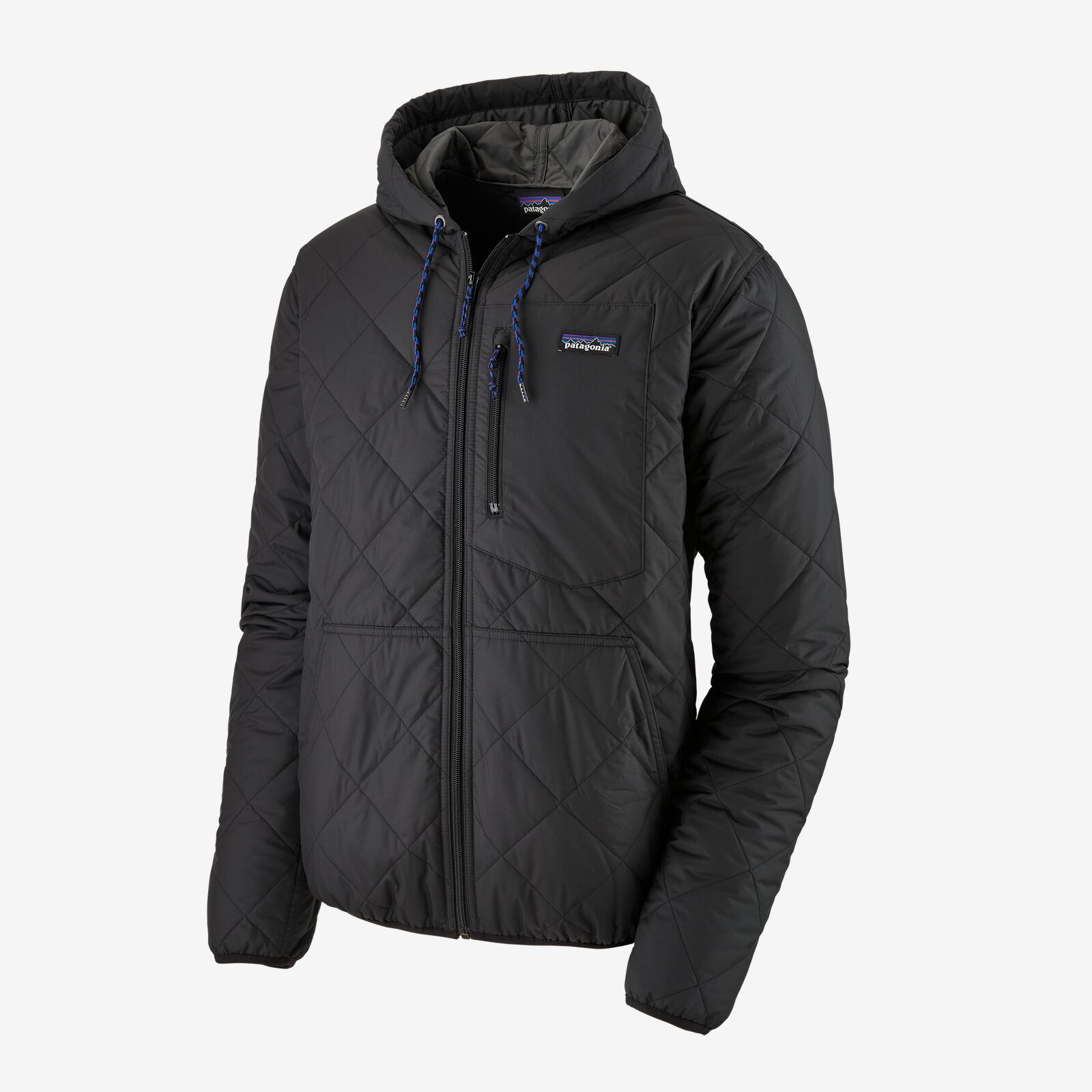 Patagonia Diamond Quilted Bomber Hoody Black Garmentory