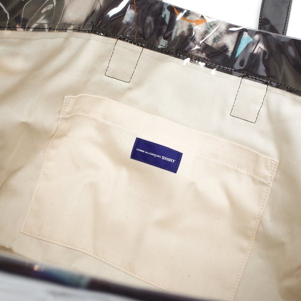 Comme des Garçons FUTURA PRINT TOTE BAG - BLACK | Garmentory