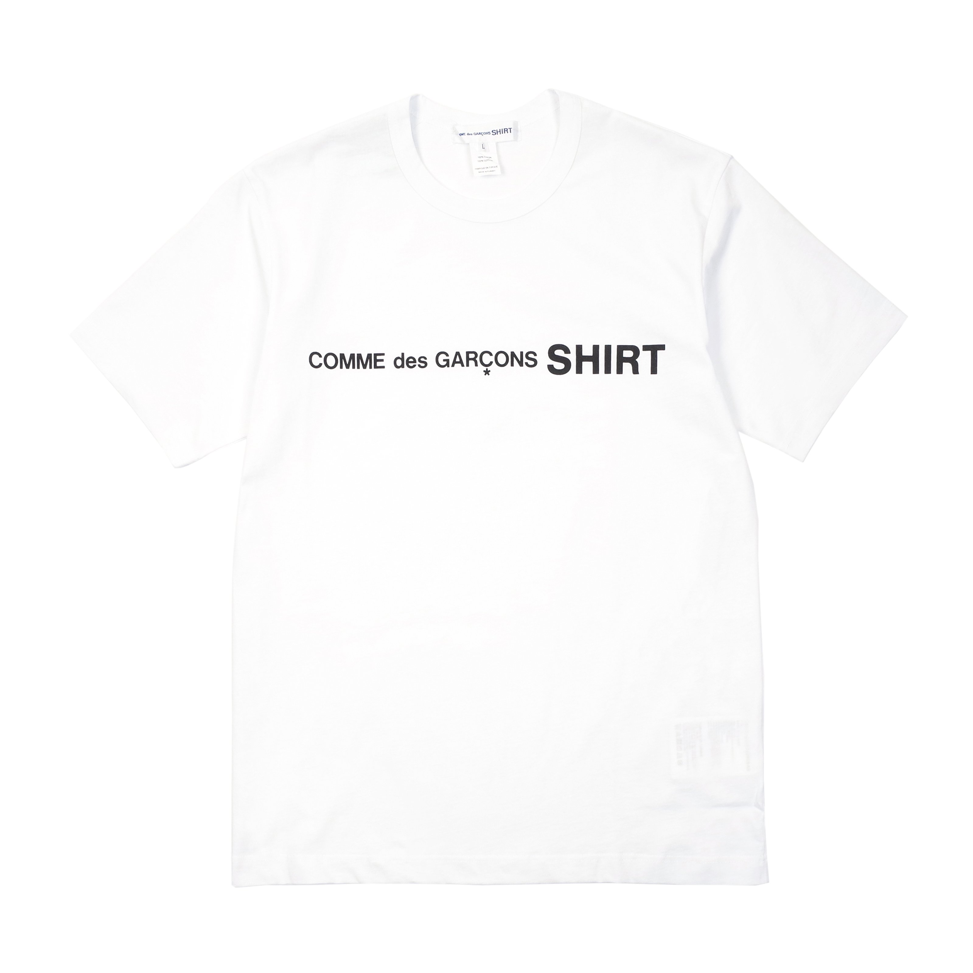 comme des garcons logo t shirt