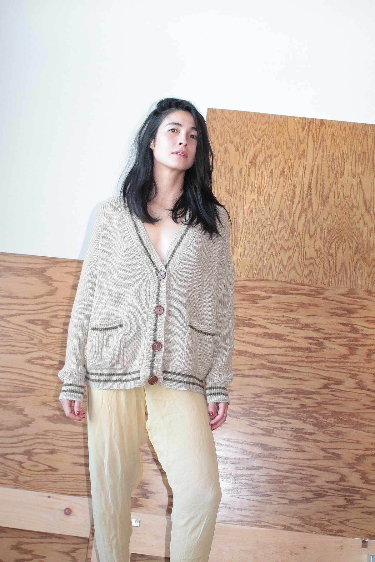 Colorant Arias Cardigan - Stripe - Image 2 of 6