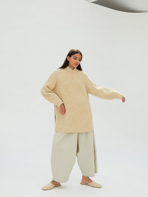 Monica Cordera Chunky Wool Sweater - Natural Monica Cordera Chunky Wool Sweater - Natural