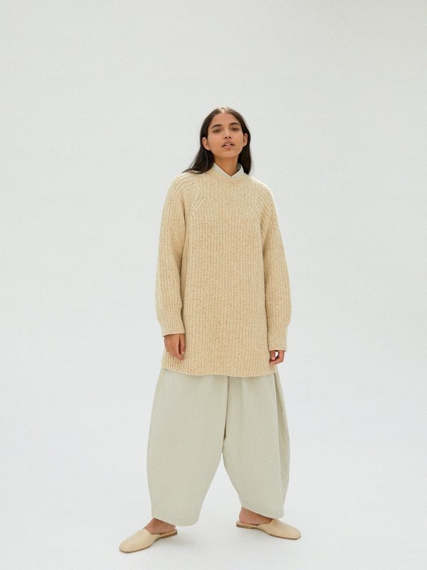 Monica Cordera Chunky Wool Sweater - Natural Monica Cordera Chunky Wool Sweater - Natural