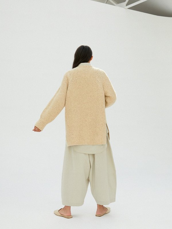Monica Cordera Chunky Wool Sweater - Natural Monica Cordera Chunky Wool Sweater - Natural