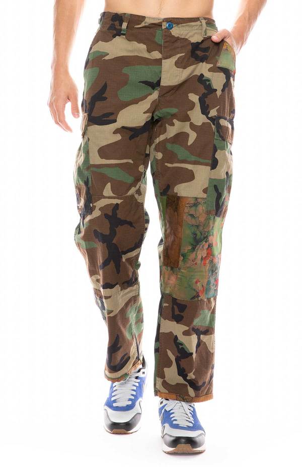 cargo patchwork pants