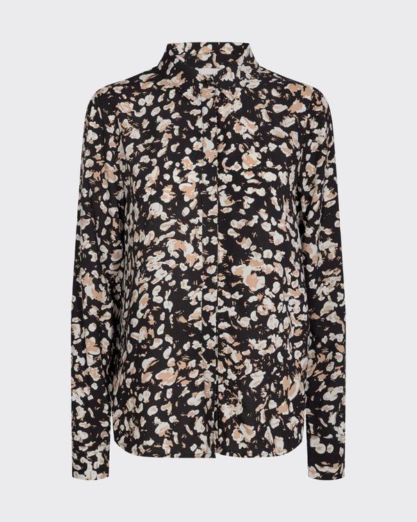 Minimum bilda long sleeve shirt - black Minimum bilda long sleeve shirt - black