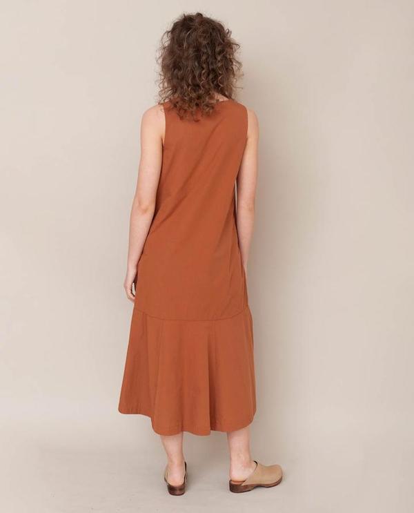 beaumont organic madelyn organic cotton dress - COFFEE beaumont organic madelyn organic cotton dress - COFFEE
