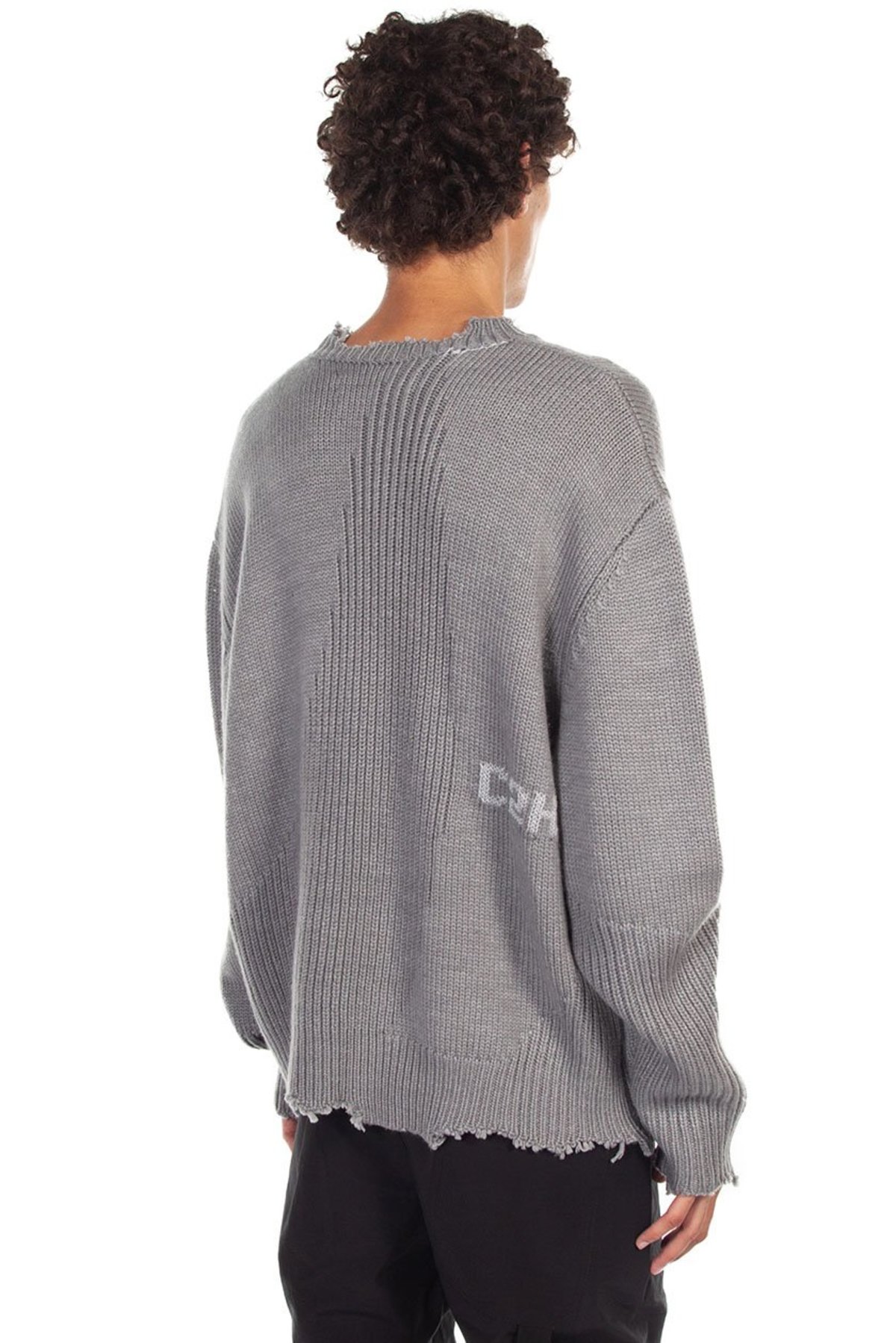 C2H4 Arc Sculpture Sweater - Snowflake Grey - Image 4 of 5