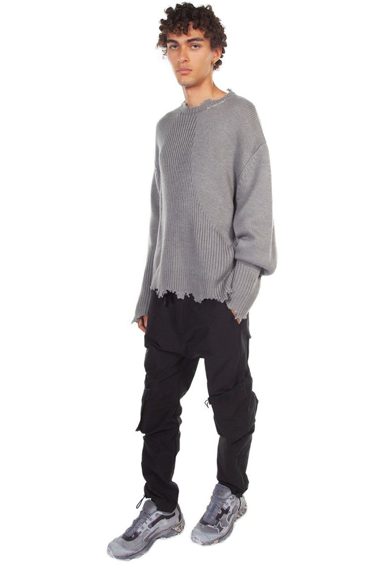 C2H4 Arc Sculpture Sweater - Snowflake Grey - Image 1 of 5