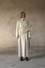DANUSHKA OVERSIZE HEMP WOOL COAT - CREAM - Thumbnail 1