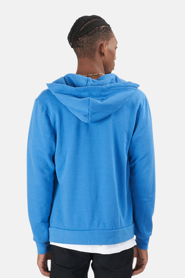 neon blue sweatshirt