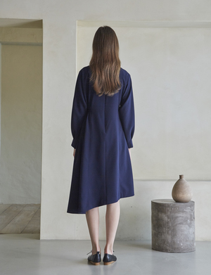 Maison De Ines Unbalanced String Dress - Navy Maison De Ines Unbalanced String Dress - Navy