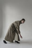 K M by L A N G E Pointed Collar Luna Trench - Olive - Thumbnail 5