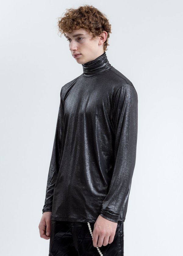 Black Glitter Turtleneck | Garmentory