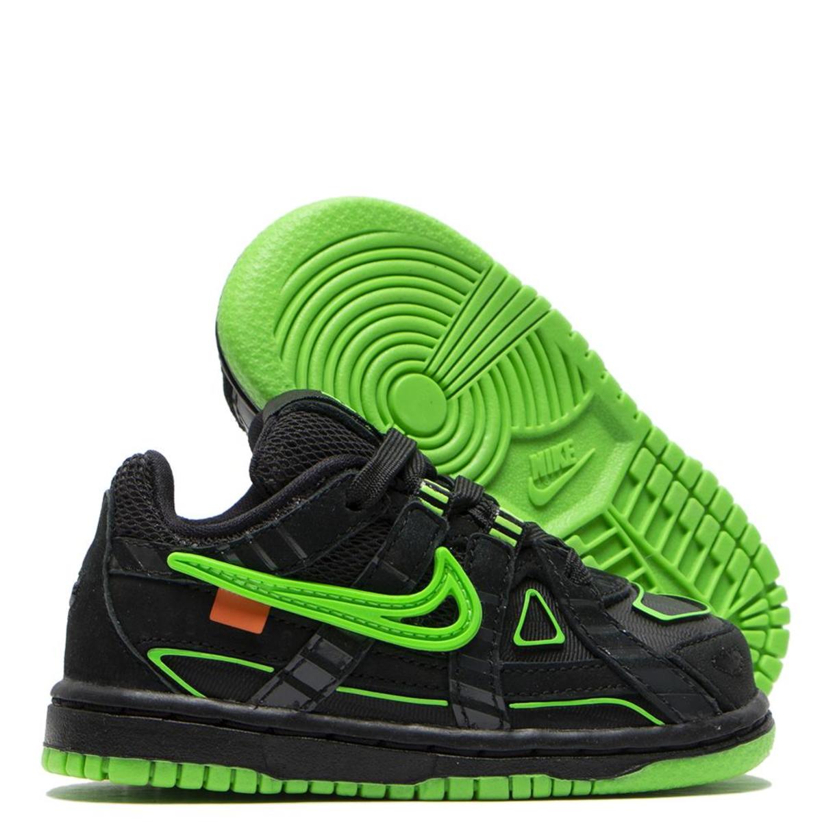 スニーカー NIKE RUBBER DUNK/OW(TD) Nike Air Rubber Dunk Off-White University Gold (TD) - CW7444