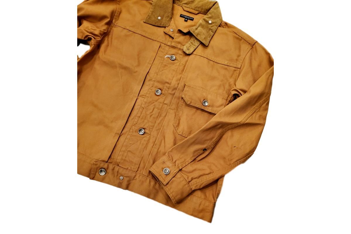 Engineered Garments 12oz Duck Canvas Trucker Jacket Brown Garmentory