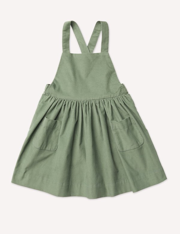 Kids Petits Vilains Inès Pinafore Dress - Lichen Kids Petits Vilains Inès Pinafore Dress - Lichen