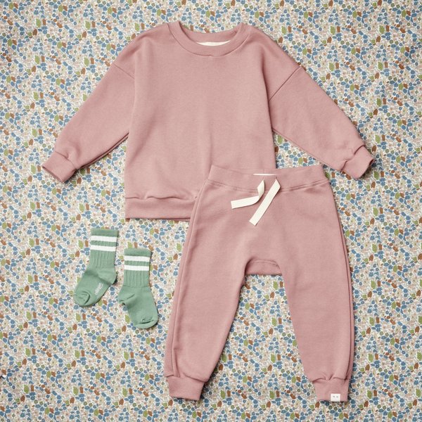 kids Petits Vilains Raphael Cozy Sweatpant - Good Pink kids Petits Vilains Raphael Cozy Sweatpant - Good Pink