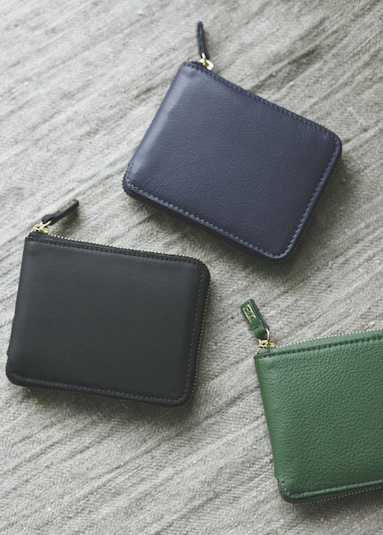 Minor History Coupe Small Zip Wallet in Oiled Black, Kelly or Indigo Minor History Coupe Small Zip Wallet in Oiled Black, Kelly or Indigo
