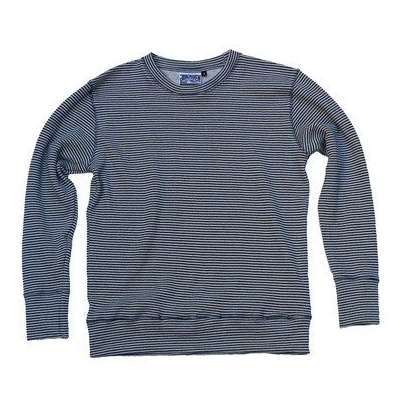 Men's Jungmaven Yarn Dyed Stripe Crewneck Sweatshirt Men's Jungmaven Yarn Dyed Stripe Crewneck Sweatshirt