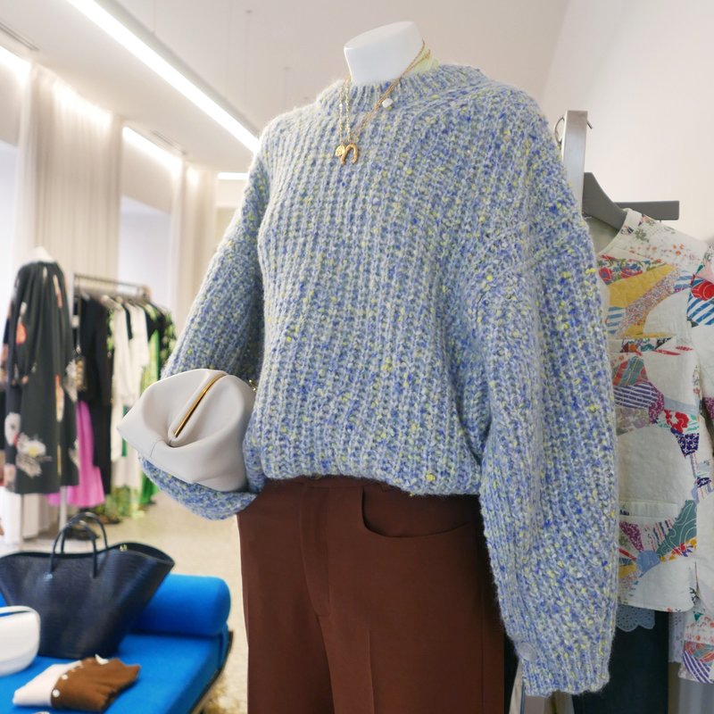 rus ニット osara sweater Rus Osara Sweater - Pale Blue | Garmentory