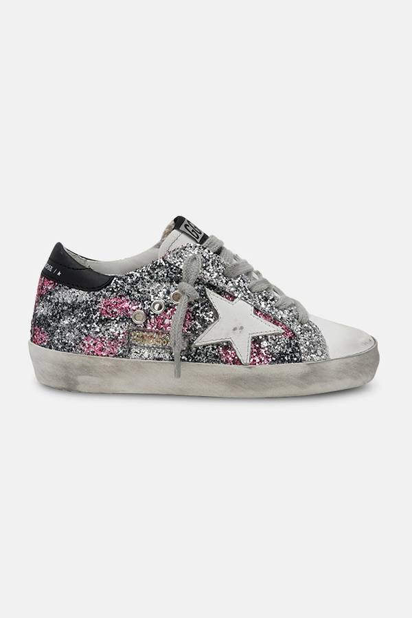 golden goose superstar silver glitter