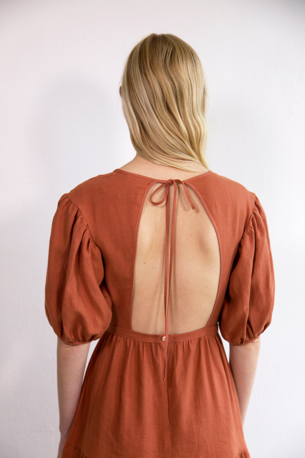 Town Clothes Linen Quince Dress Clay Garmentory