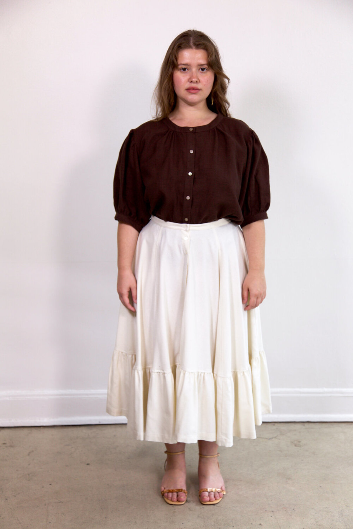 Town Clothes Rosa Skirt - Oyster Silk - Image 2 of 8