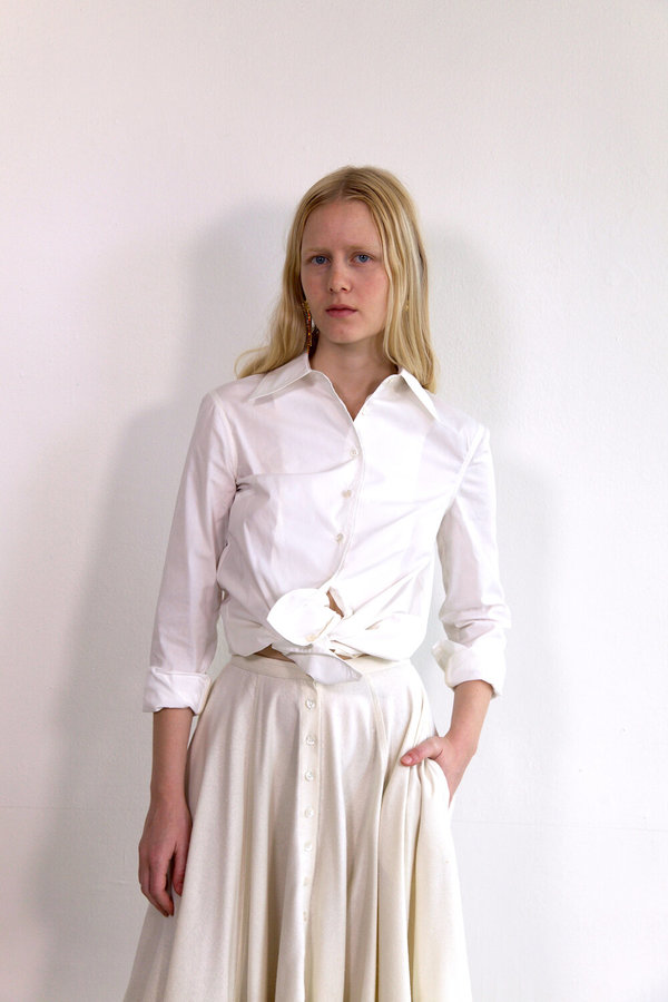 Town Clothes Rosa Skirt - Oyster Silk