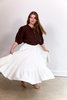 Town Clothes Rosa Skirt - Oyster Silk - Thumbnail 6