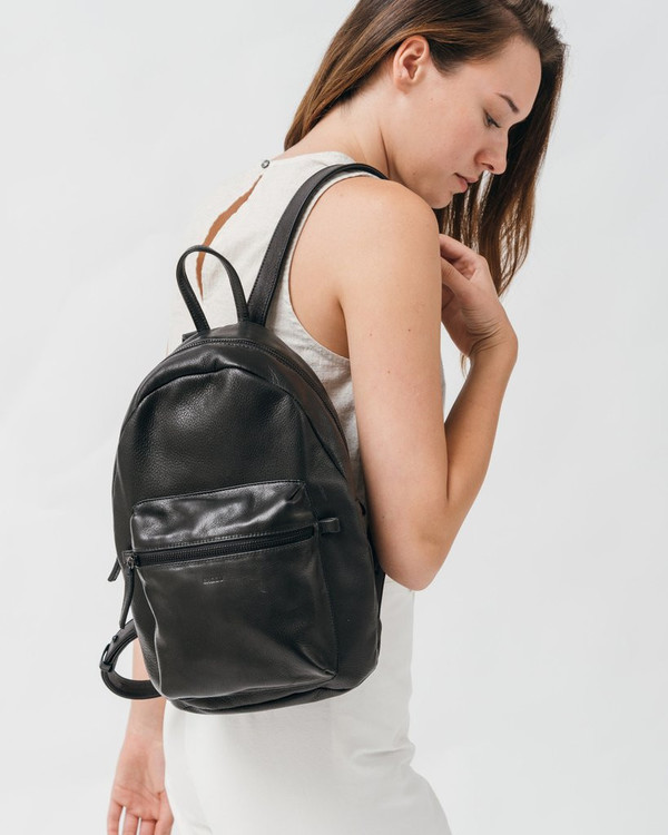 baggu black leather backpack Recycled Bowler Bag Crafted with simple Baggu Bags Baggu Backpack Leather