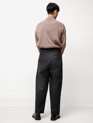 Auralee Washed Finx Chino Wide Pants - Ink | Garmentory